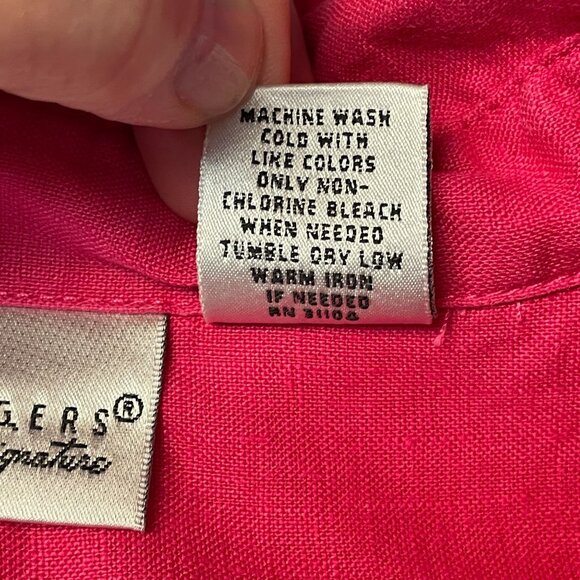 Embroidered Dragonfly Pink Women's Top - Picture 12 of 12